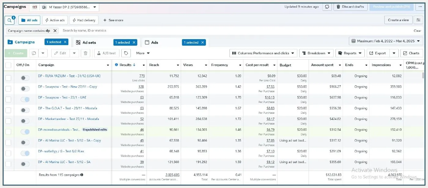 Meta Ads Manager: second ad account